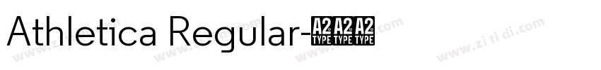 Athletica Regular字体转换 Athletica Regular字体转换